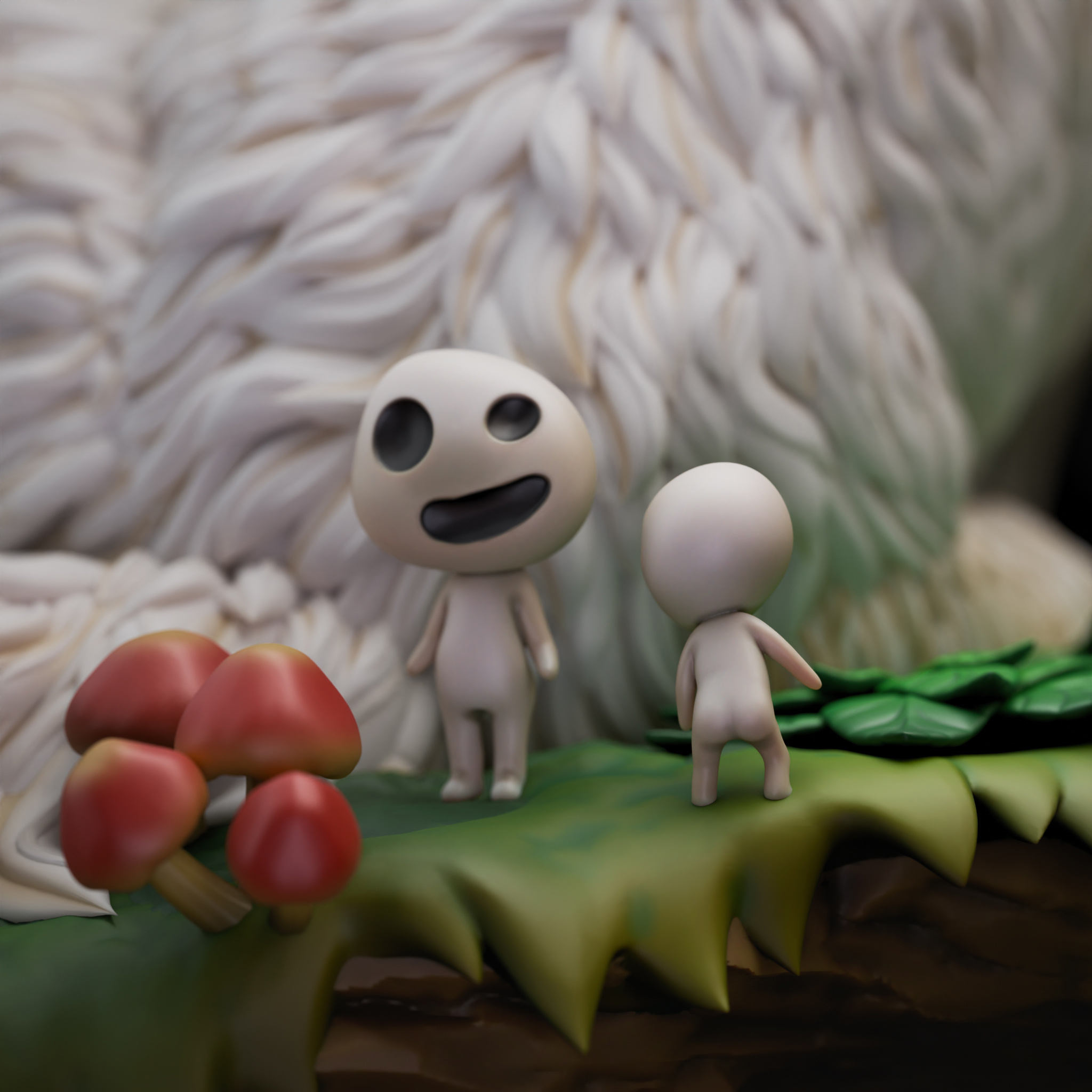 Figurine Princesse Mononoké San et Loup – Image 4