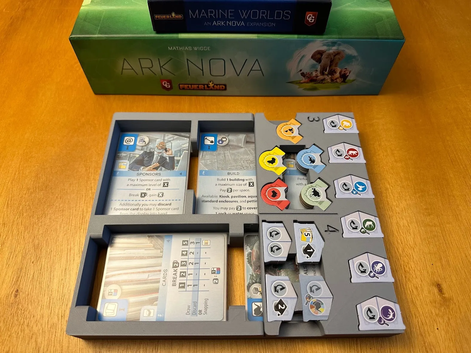 Insert / Organiseur compatible Ark Nova + extension Mondes Marins – Impression 3D – Image 16