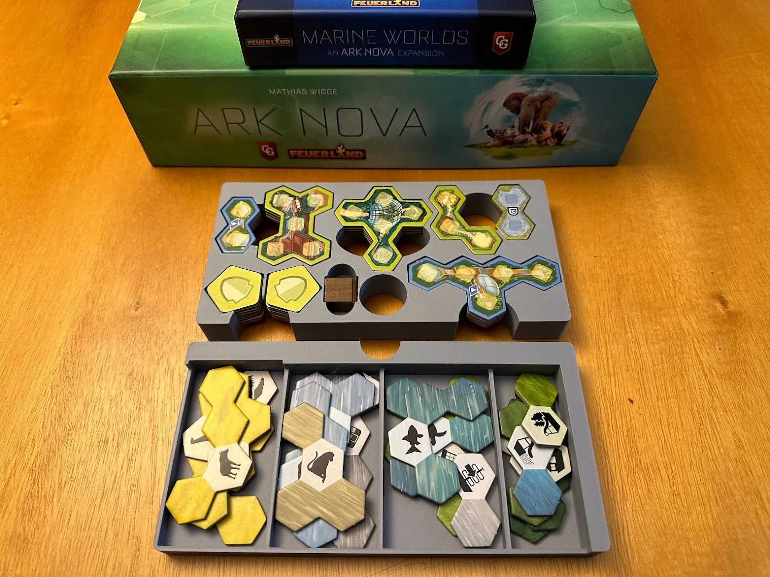 Insert / Organiseur compatible Ark Nova + extension Mondes Marins – Impression 3D – Image 3