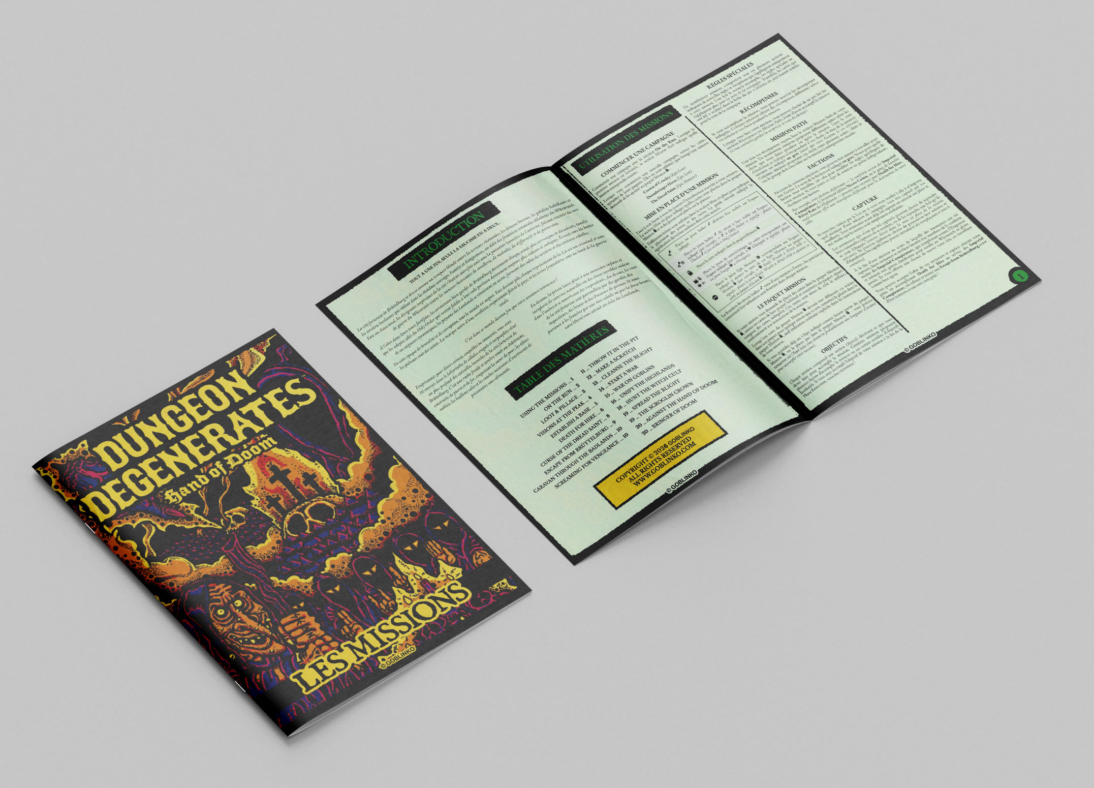 Dungeon Degenerates - Livre de missions (Version française)